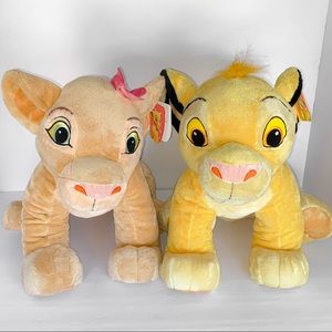 Lion king Nala & Simba stuffed animal plush bundle